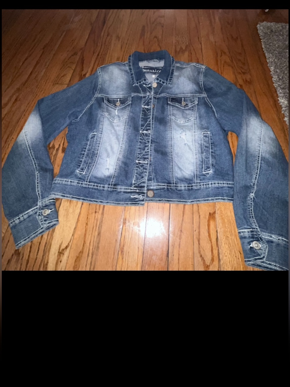 Maurice Women’s Size 1 Plus Size Denim Jacket: Chest Measuring 44”